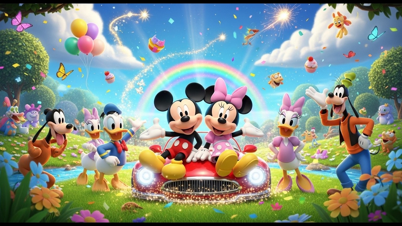 🌟🚗 Mickey Mouse & Friends’ Sparkling Car Adventure: Joy, Laughter & Magical Memories 🚗🌟