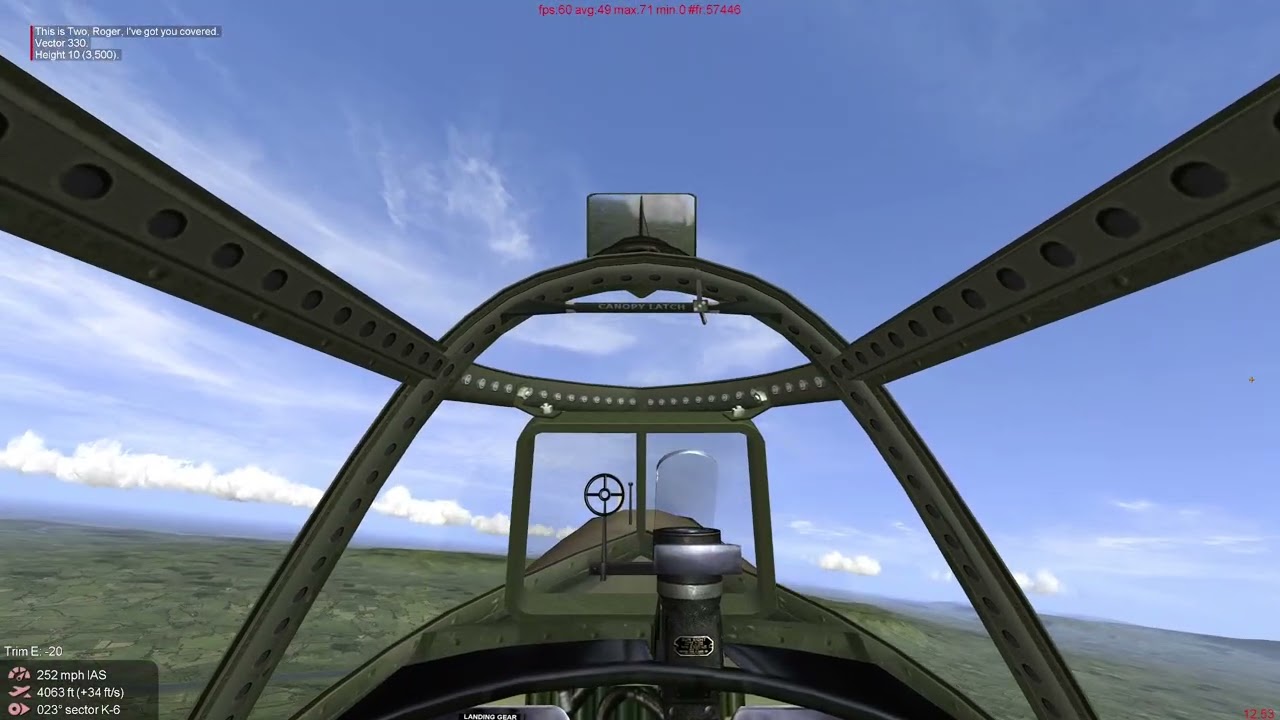 P-47 Bomber Escort  ||  An IL-2 1946 Video W/Gun Cam  ||  2k resolution