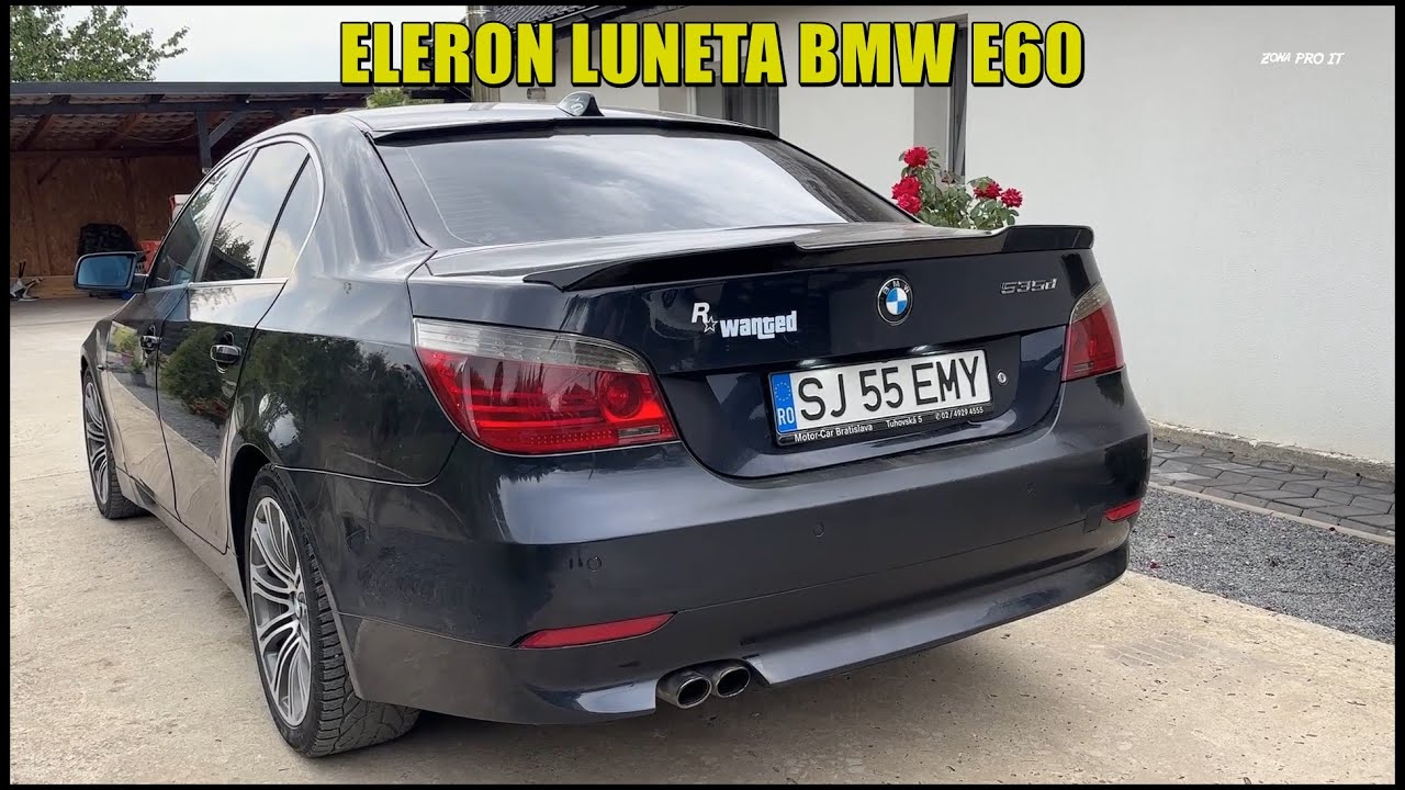 Am montat eleron pe luneta la BMW E60 ? Spoiler BMW E60⭐  Install BMW SPOILER