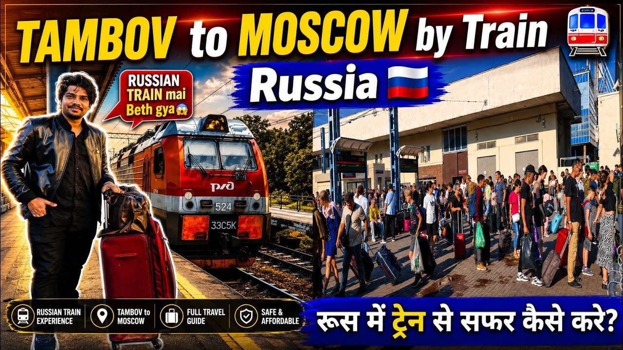 Tambov to moscow by train 🚉 ||Russia mai train mai kaise safar kre ||Russia mai train kaise hoti hai