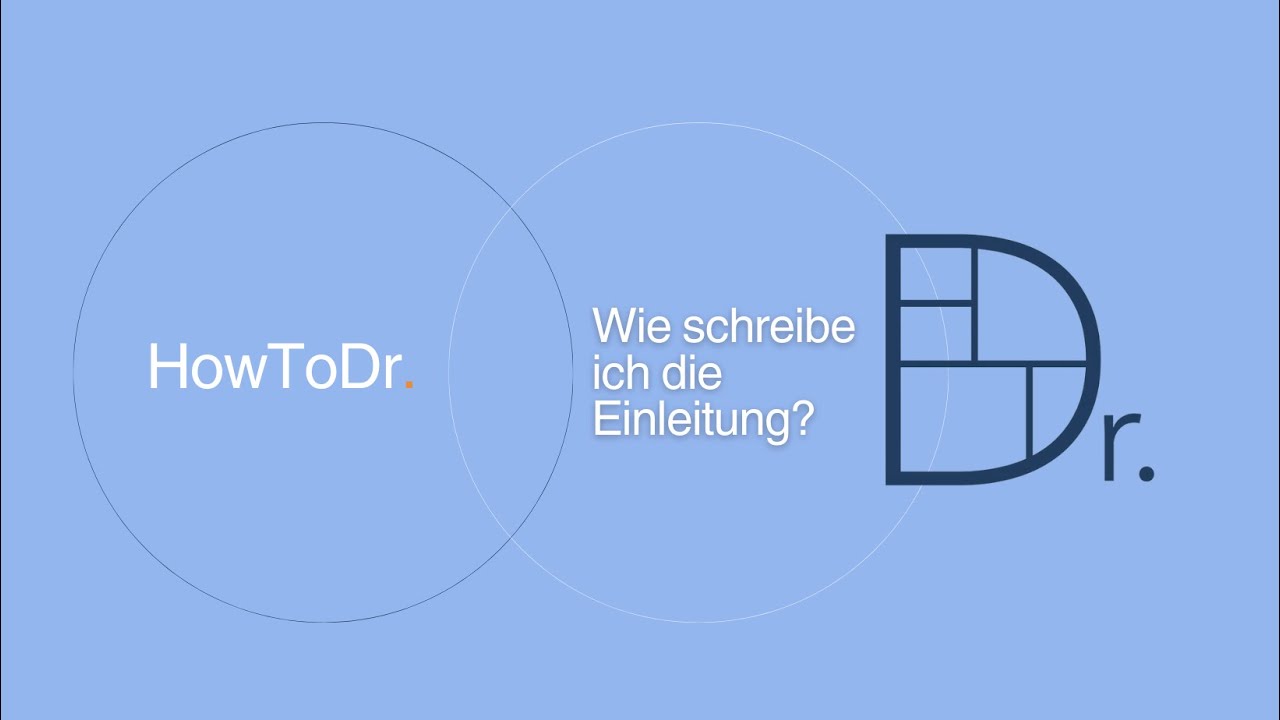 Die Einleitung meiner Doktorarbeit