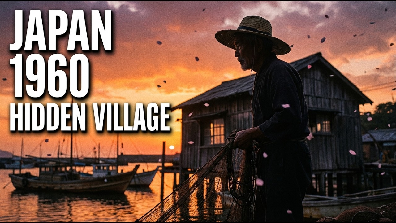 Early 1960s Japan Fishing Village Life | Hidden Coastal Homes & Traditions