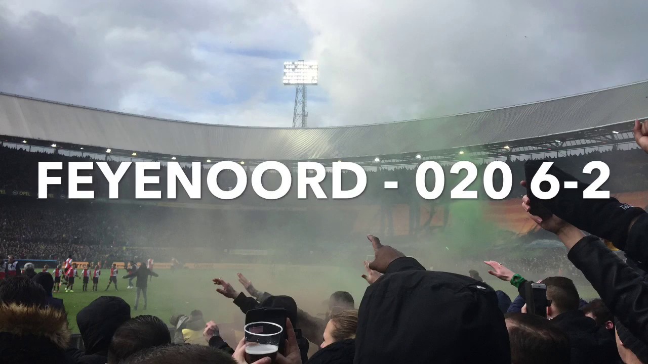 Complicatie Feyenoord - Ajax 6-2 vanaf vak W.