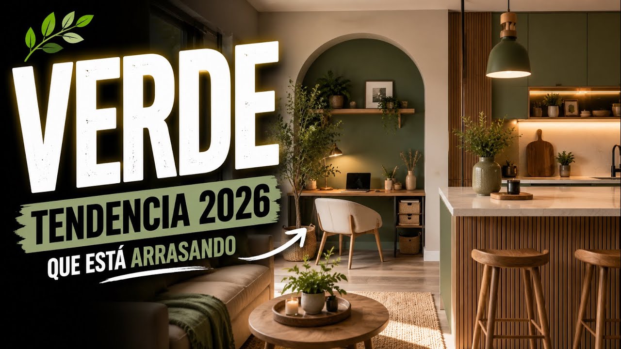 DECORA con VERDE 🌿 La TENDENCIA que ARRASA en 2026 😱  27 Ideas de Interiores Modernos