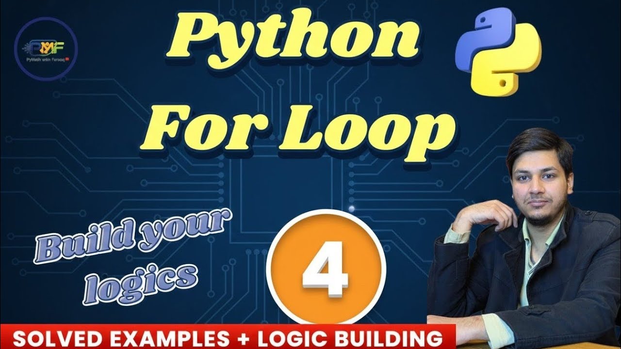 Python Unlock For Loop Concepts | Python Loops for beginners | Build Strong Logics 