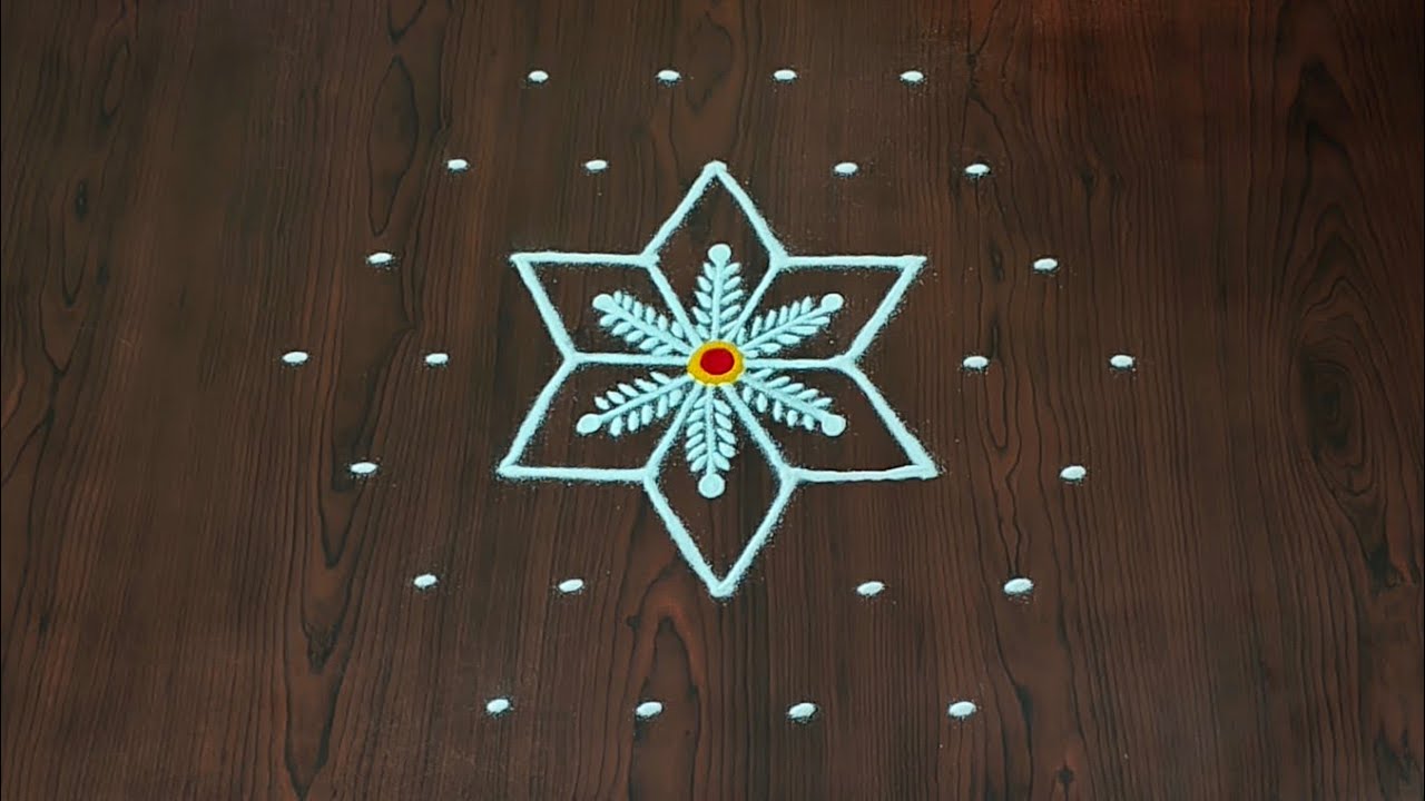 7×4dots easy rangoli|daily muggulu|thipkyanchi,festival rangoli|traditional rangoli#Rang kaa Rangoli