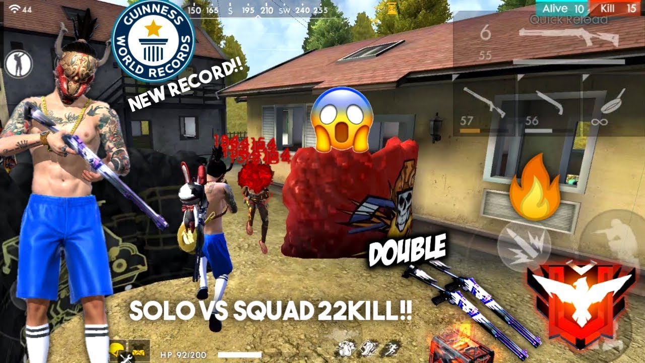 RUDI GMG NGAMUK🔥DI RANK PAKE DOUBLE SHOTGUN SOLO VS SQUAD LANGSUNG 22KILL‼️
