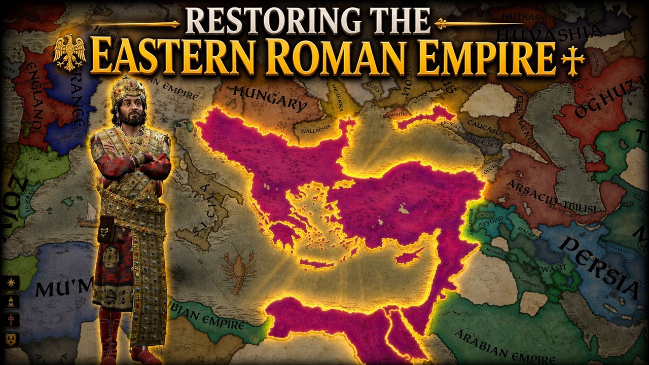 Crusader Kings 3 1178 start date Byzantine timelapse