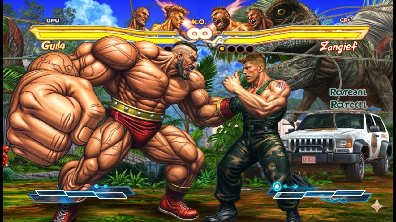 Street Fighter X Tekken | SAGAT & GUILE VS ZANGİEF & MARDUK(Hardest) - Street Fighter X Tekken