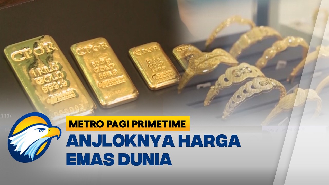Harga Emas Dunia Anjlok, Antam Terpantau Turun - [Metro Pagi Primetime]
