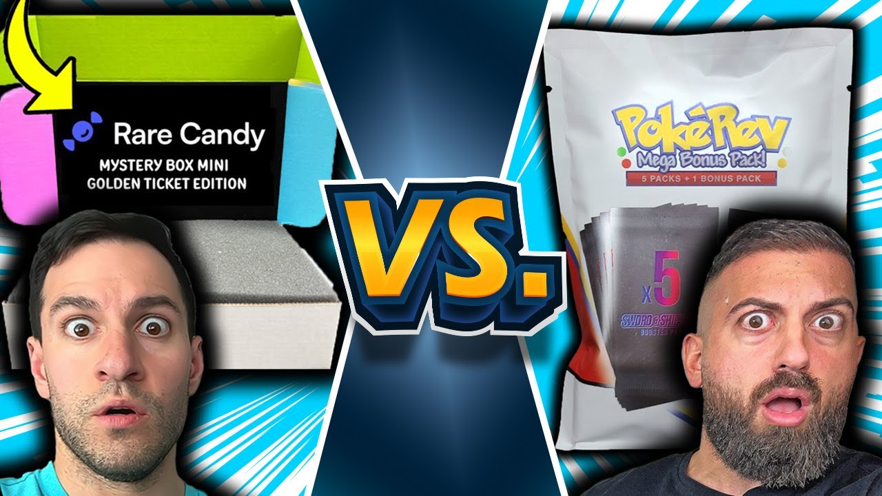 PokeRev Mystery Packs vs Leonhart Rare Candy Mini Mystery Boxes…Which Is Best?!