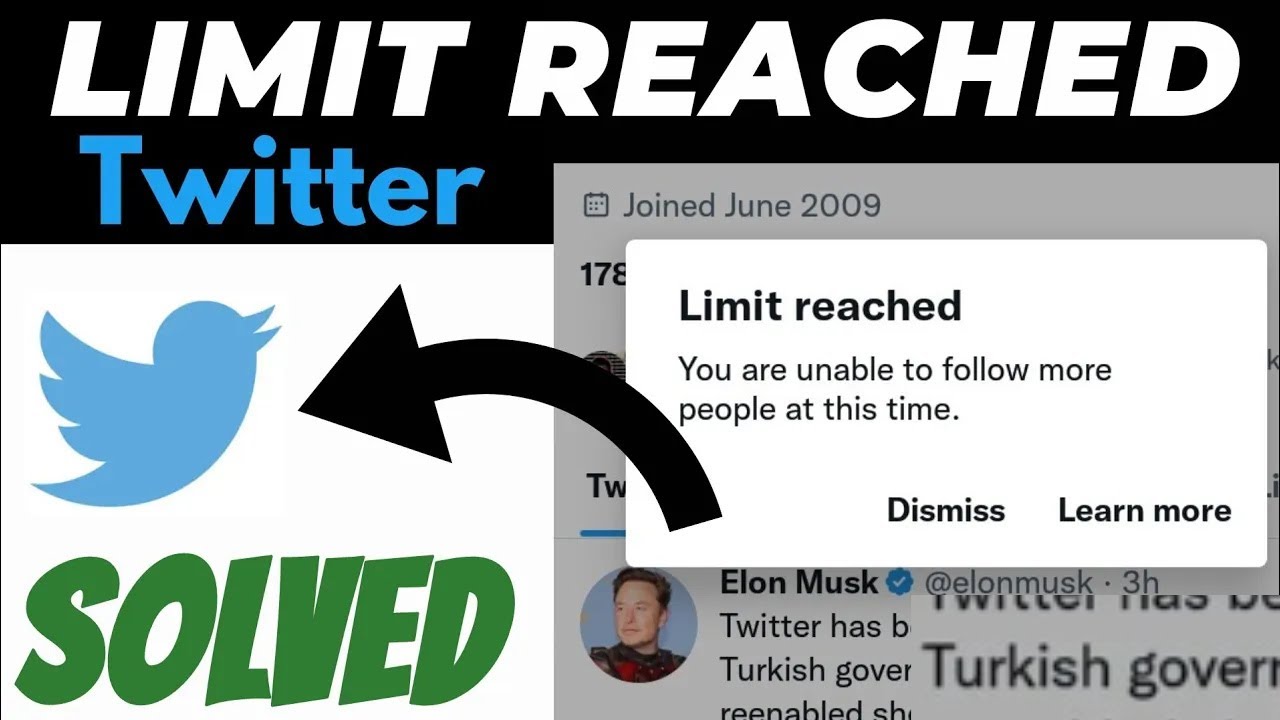 Limit reached twitter following | You are unable to follow more people SOLVED
