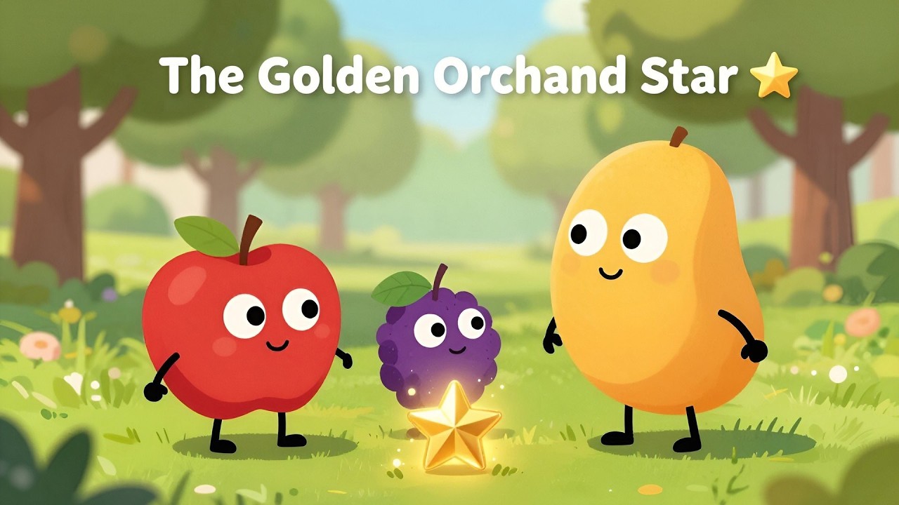 Alfie Apple, Bina Berry & Milo Mango ⭐ The Golden Orchard Star | Gentle Story for Kids