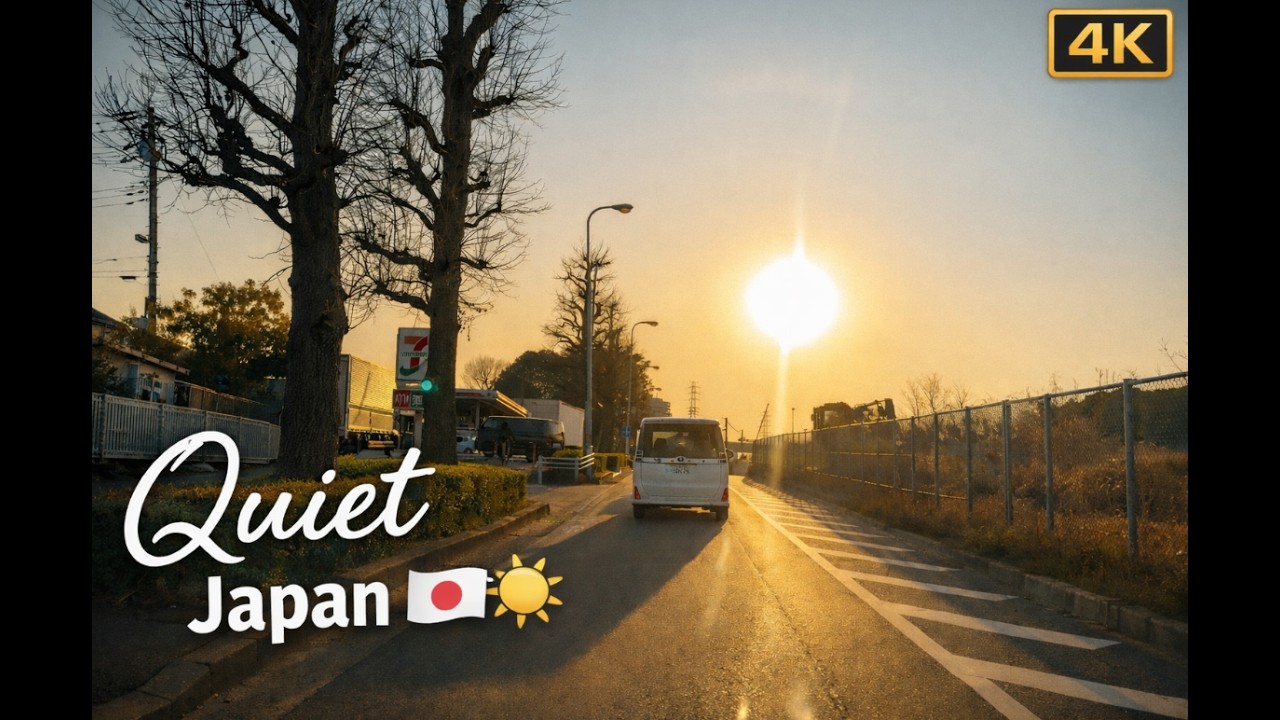 Japan Day Drive 🇯🇵 | Quiet Streets, Winter Sun & Slow Moments | Japan Drive Diary 4K