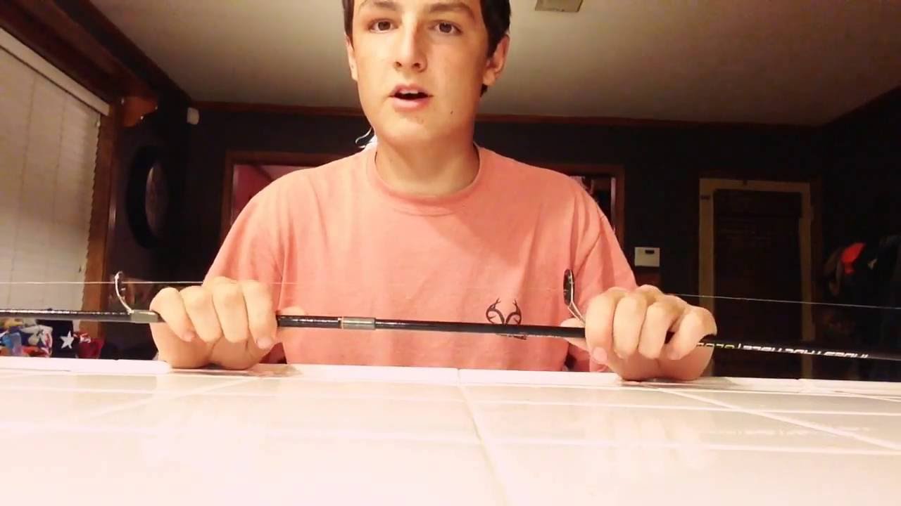 How to get a 2 peice fishing rod apart and welcome to my channel
