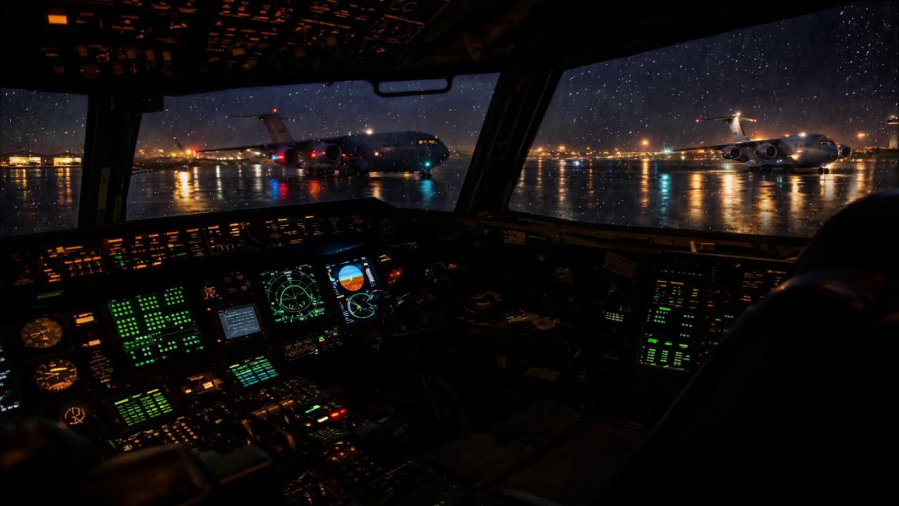 Dark Cockpit For Late Night Reading ⛈️
