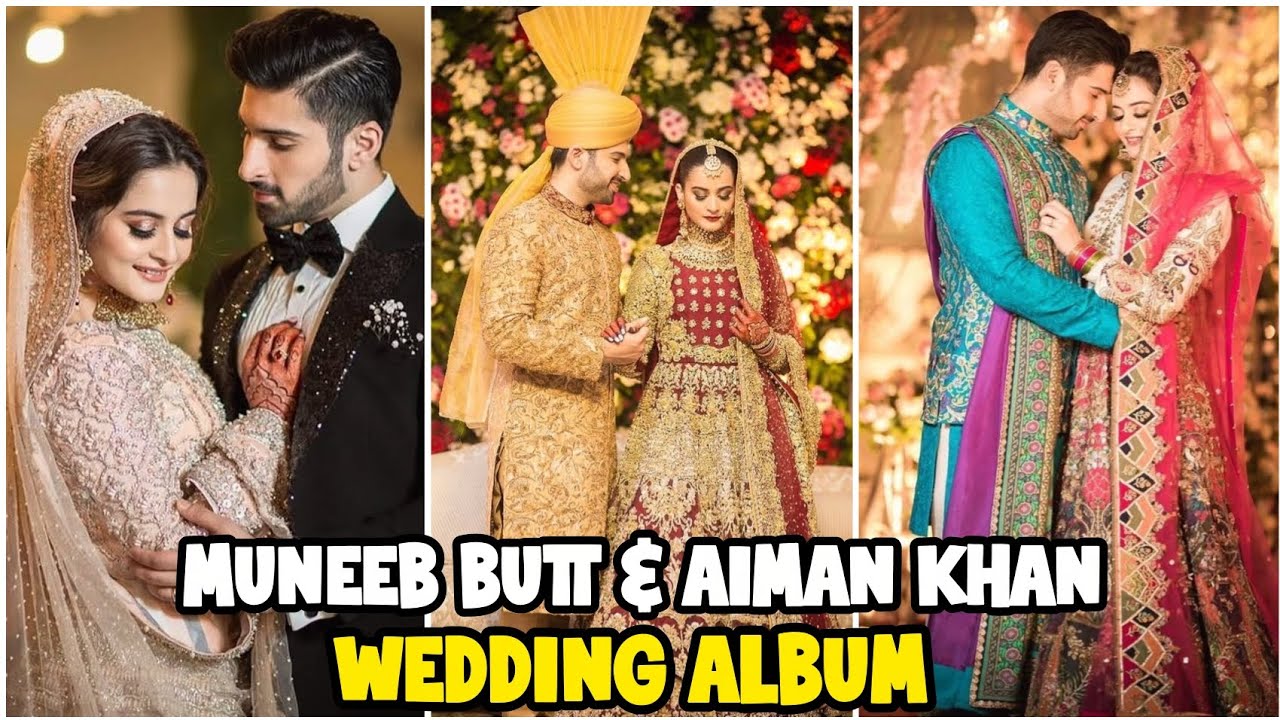 Most Famous Actor Muneeb But & Aiman Khan Wedding Album|Muneeb But Ki Shadi ki Pictures 
