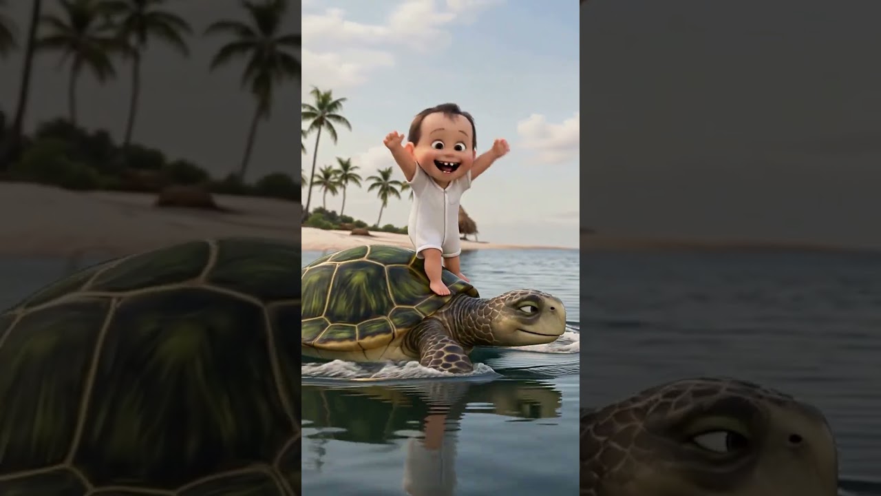 Baby’s Slowest Ride Ever 🐢👶 