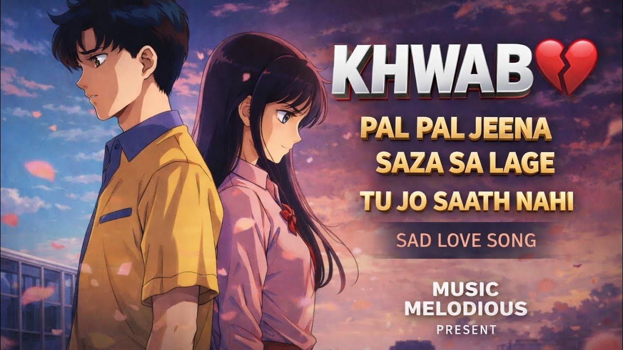 KHWAB - PAL PAL JEENA SAZA SA LAGE TU JO SATH NAHI | SAD LOVE SONG 