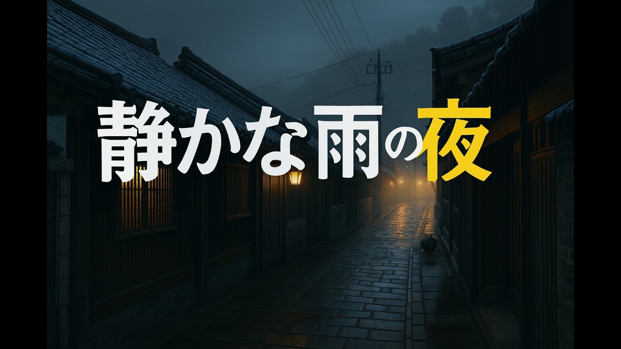 【雨音】静かな雨の夜｜癒し・作業・勉強・リラックスに最適な環境音