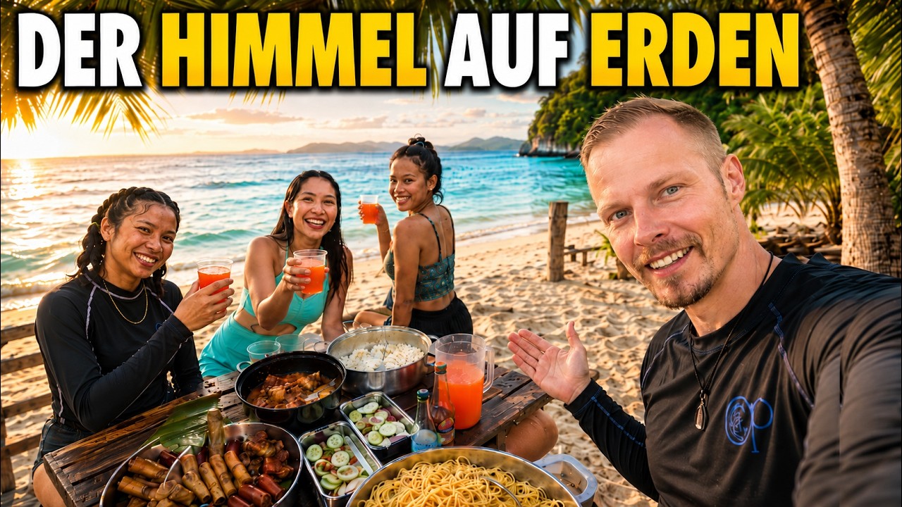 Schöne Filipinas laden zum Strandpicknick ein! 🇵🇭 Philippinen