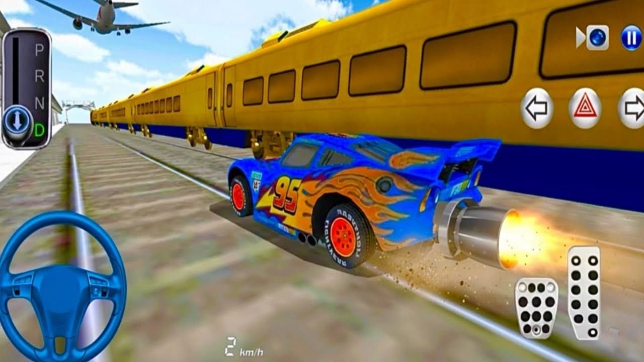 McQueen Bullet 🚆 Train Run For Parking - 3dDriving Class android game || Car Game #gameplay #cargame