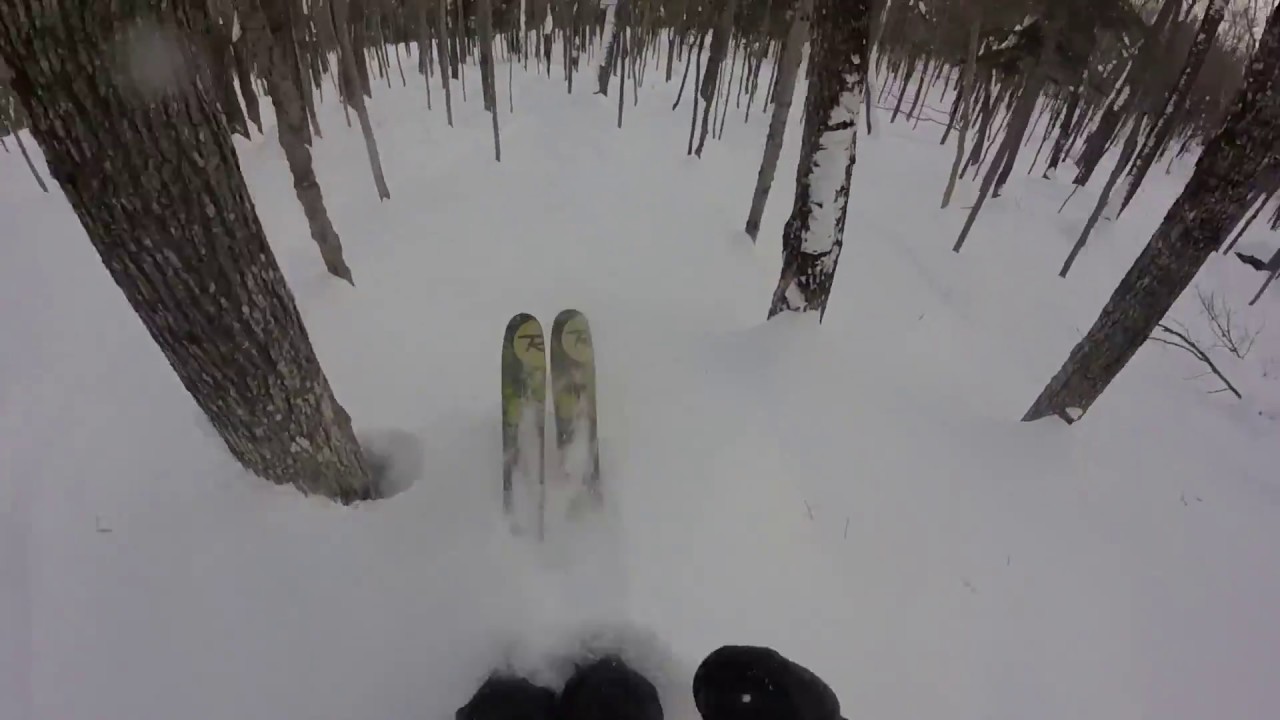 Poudreuse, hors piste et cliff,  Massif de charlevoix