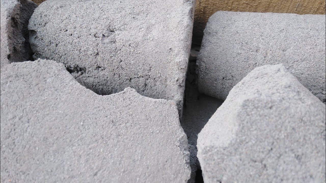 Asmr different sandment shapes crushing and dipping in water 💦 very satisfying