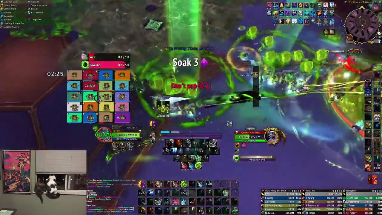 Mythic Queen Ansurek - Resto Shaman POV