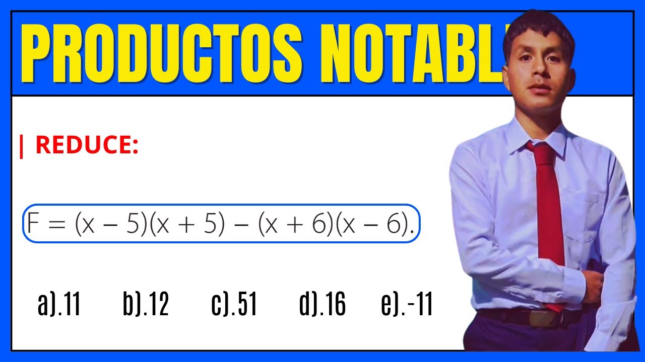 Ejercicio 03 de Productos Notables | NIVEL BÁSICO 