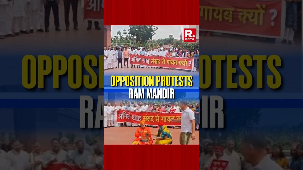 Opposition Protests in Parliament Over Ram Mandir Funds