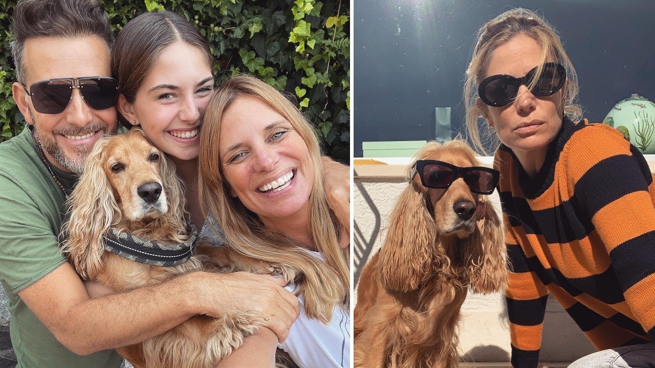 Filippa Lagerback e Daniele Bossari festeggiano i 10 anni del loro cane Whisky!