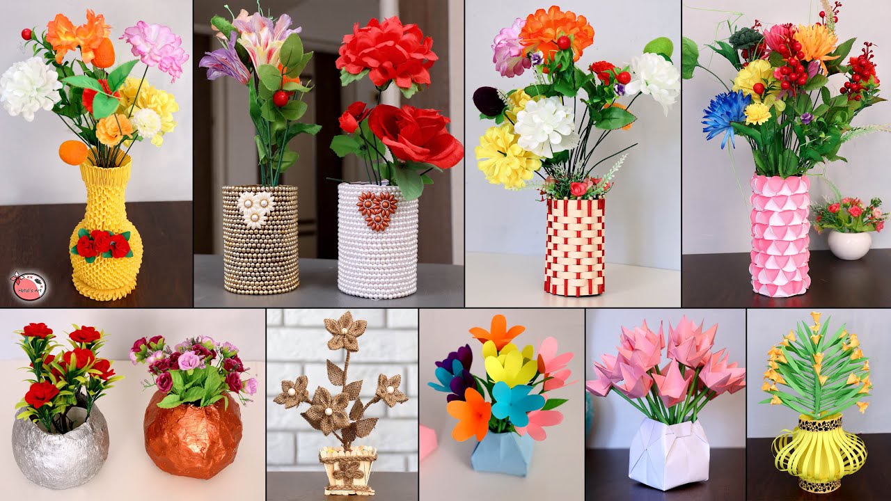 Quick Easy! Flower Pot Design ! Using Paper & Cardboard