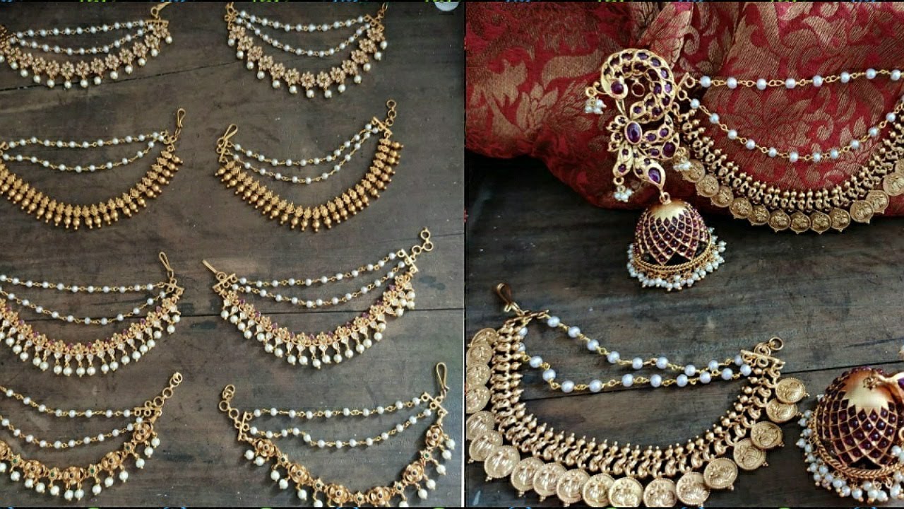 Bridal side Ear chain || Imitation Jewelry || bridal & wedding wear || high quality matte finish