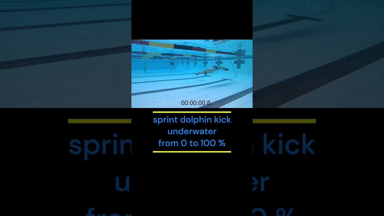Underwater dolphin kick.