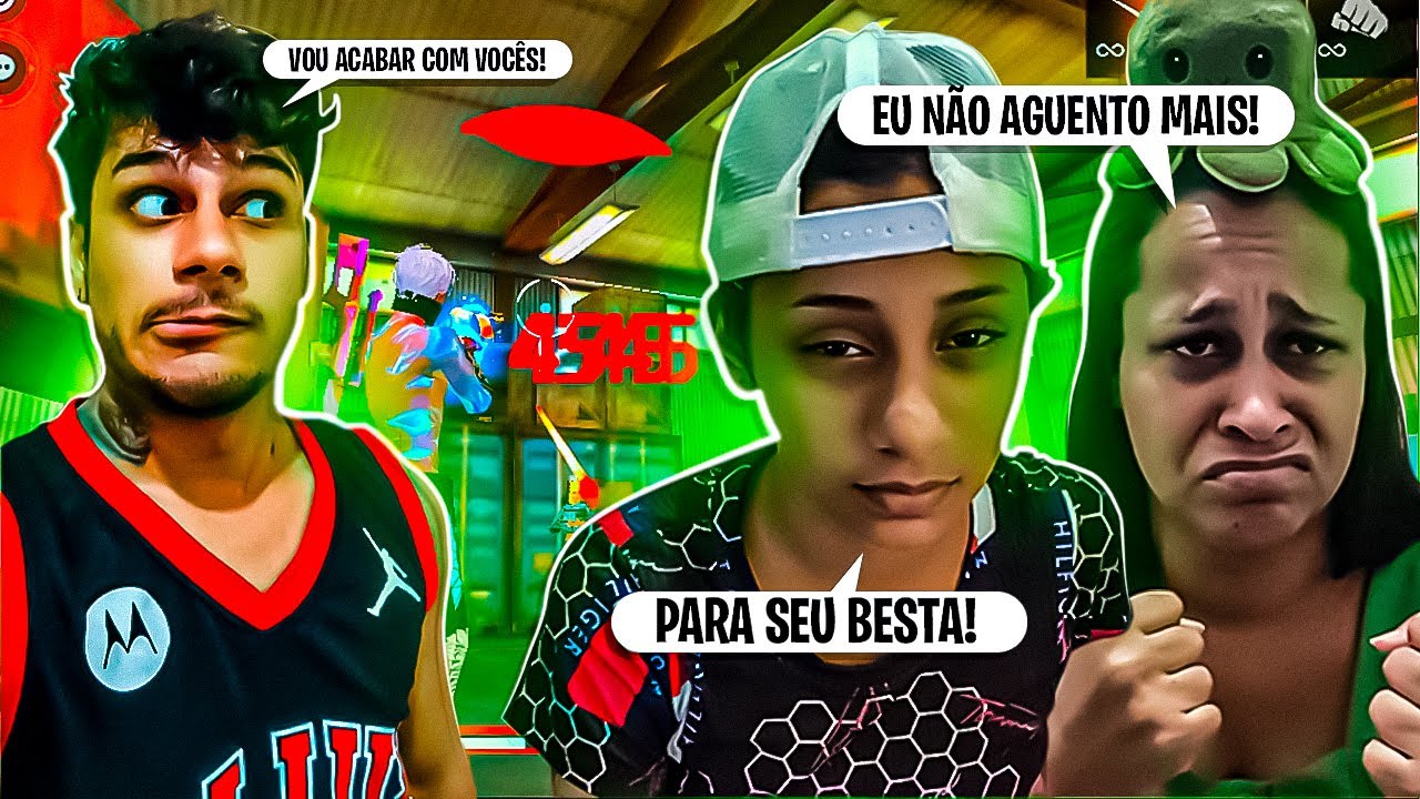 TROLLEI MINHA MÃE E MINHA IRMÃ NO X1 DA FORMA MAIS ROUBADA E ABSURDA! E ME DEI MUITO MAL FREE FIRE 😭