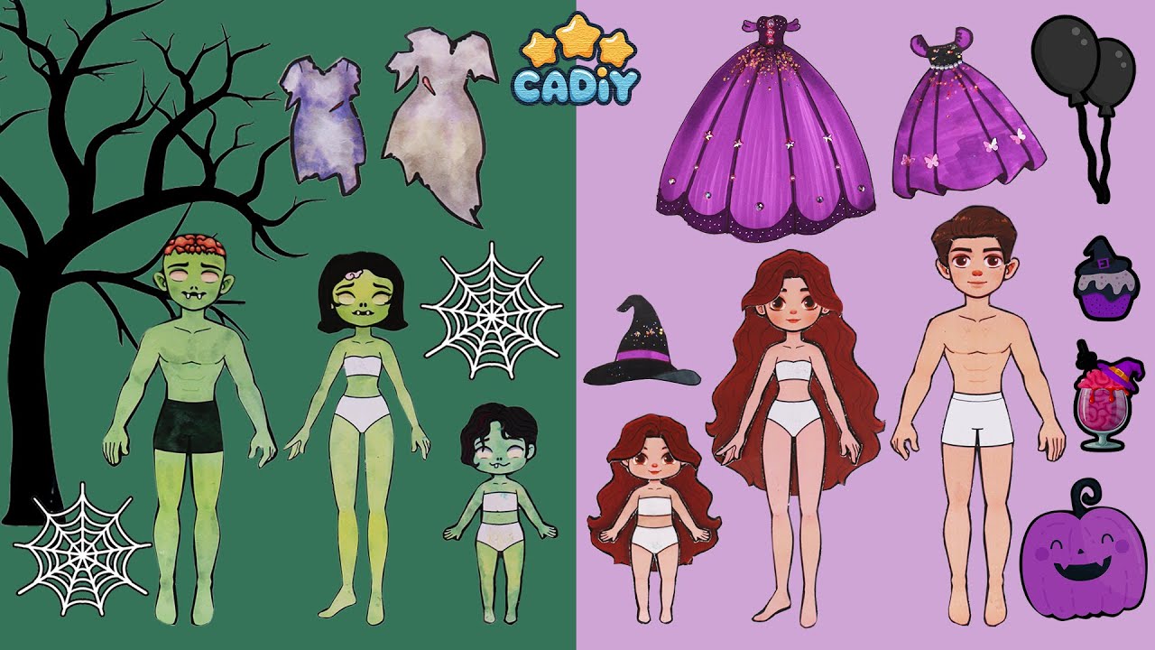 Gia đình Zombie và Bữa tiệc Halloween cuối cùng - Zombie Family | Cadiy Story & Craft