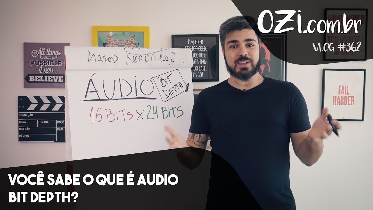 🔴  VOCÊ SABE O QUE É AUDIO BIT DEPTH? - OZI VLOG #362