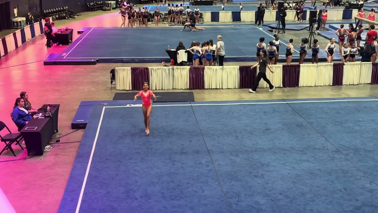 Long Beach Open 1st place floor 🥇Xcel silver! (sorry some of it got cut out)