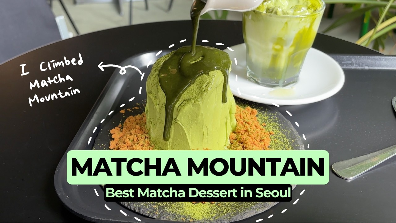 Only in Korea! Matcha Dessert Like a Mountain🍵⛰️