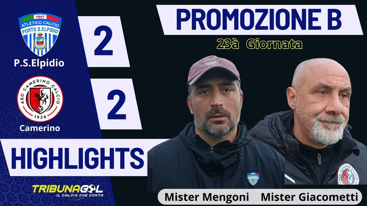 Highlights Atletico Porto Sant'Elpidio vs Camerino  commento di Stefano Falcioni