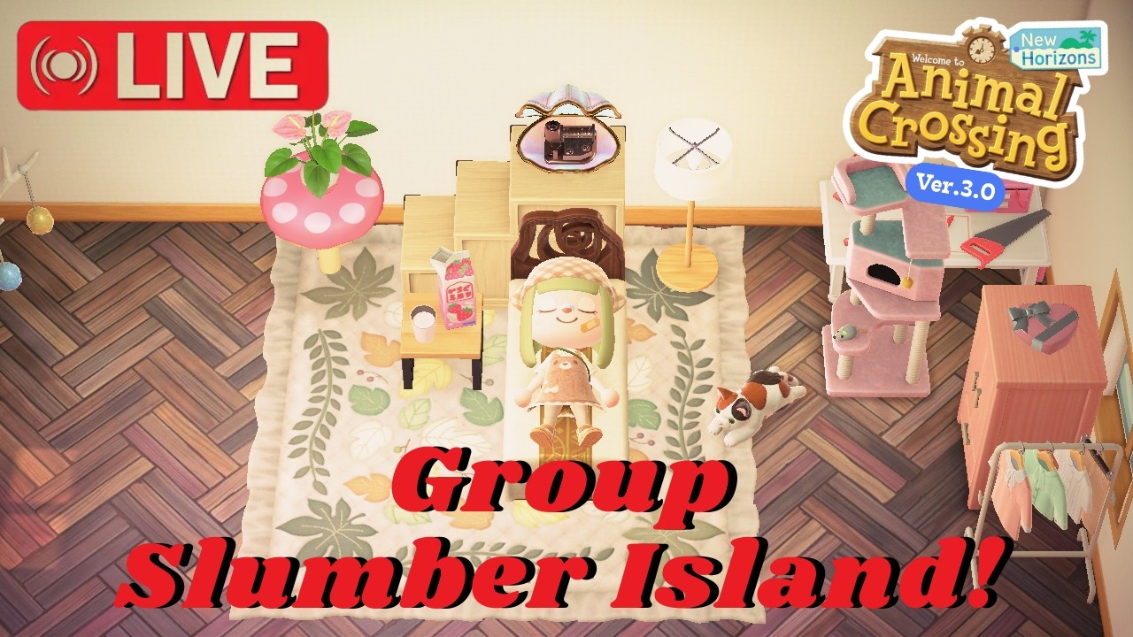 Chat with me + trying to open my slumber island (unsuccessfully) 😿 ACNH 3.0 LIVE #3
