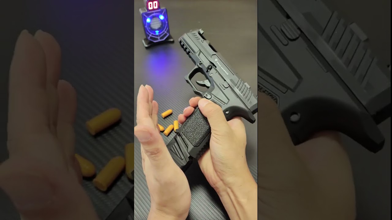 Glock Auto Shell Ejection Blowback Laser Toy Gun - Link In Comment