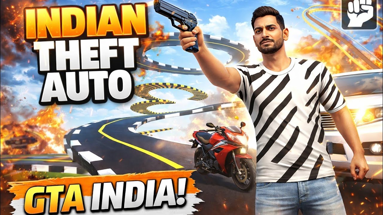 INDIAN THEFT AUTO Gameplay 😱 | Crazy Stunt Road & Action Mission | GTA Style Game