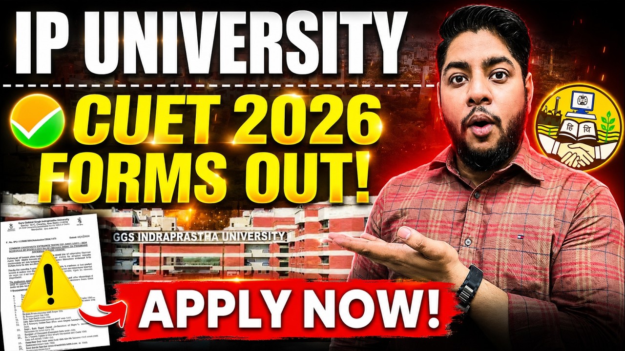 IP University CUET Registration 2026 Started 😳 Apply for B.Tech, BBA, BCA & Law