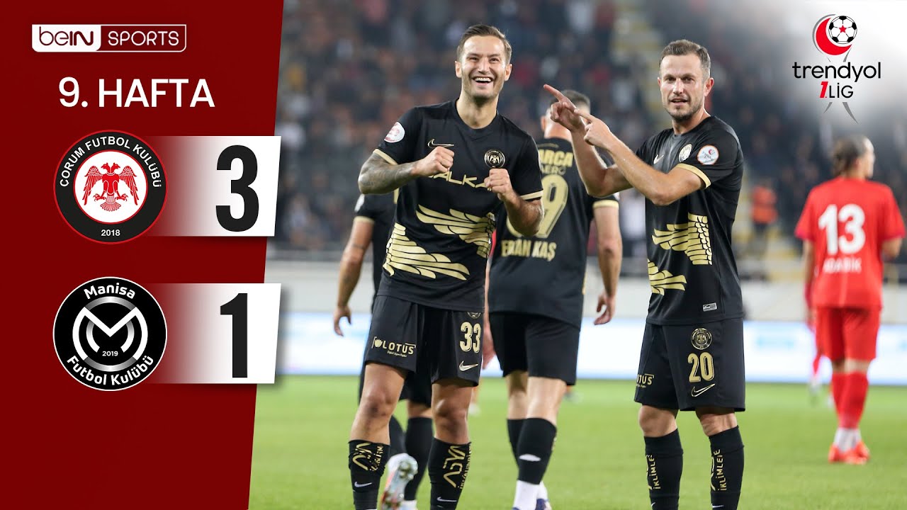 &Ccedil;orum FK (3-1) Manisa FK | 9. Hafta Ma&ccedil; &Ouml;ZETİ | Trendyol 1. Lig - 2025/26