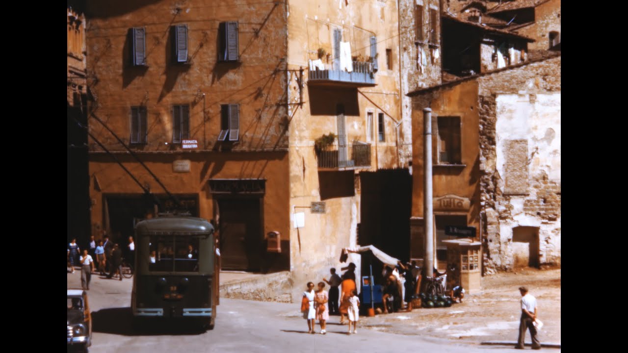 Perugia | Filmato Amatoriale di Viaggio (1953)