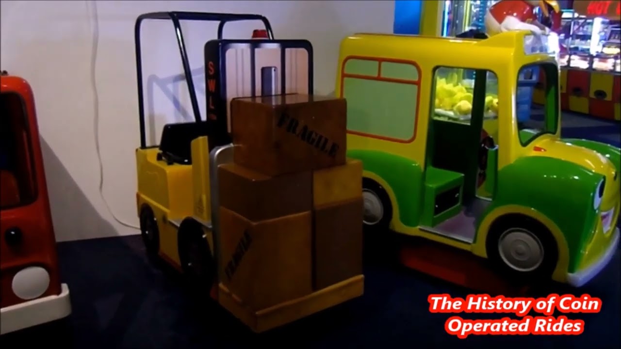 2000s Jolly Roger Coin Operated Forklift Kiddie Ride - Forklift Truck (Video Option)