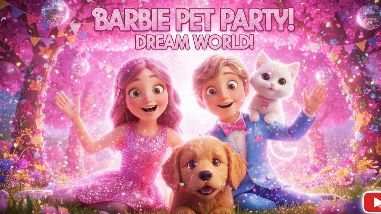 Barbie & Ken Dream Party! 🎀 Kids Dress Up Adventure + Surprise Ending!