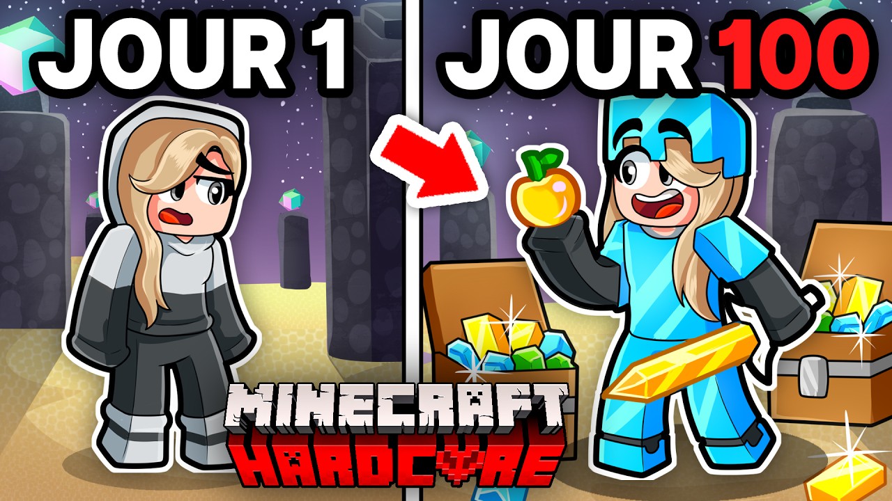 J'ai Surv&eacute;cu 100 JOURS, UNIQUEMENT dans l'End en Hardcore - [FILM]